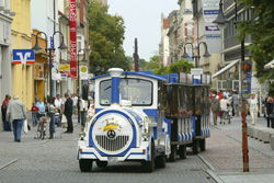 Stadtzentrum Riesa mit Ausflugsbahn
